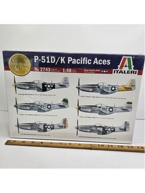 SEALED Italeri 2743 P-51D/K Pacific Aces 1:48 WWII Aces Model Kit NEW